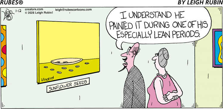 Rubes® for Jan 12, 2025