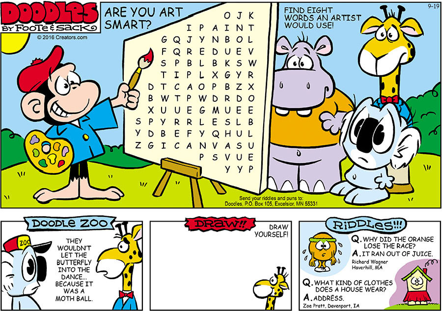 Doodles for Sep 19, 2021