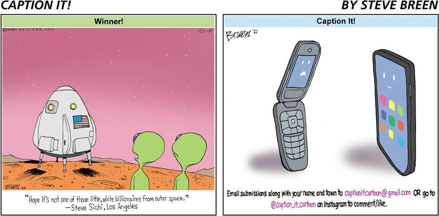 Caption It! for Oct 09, 2022