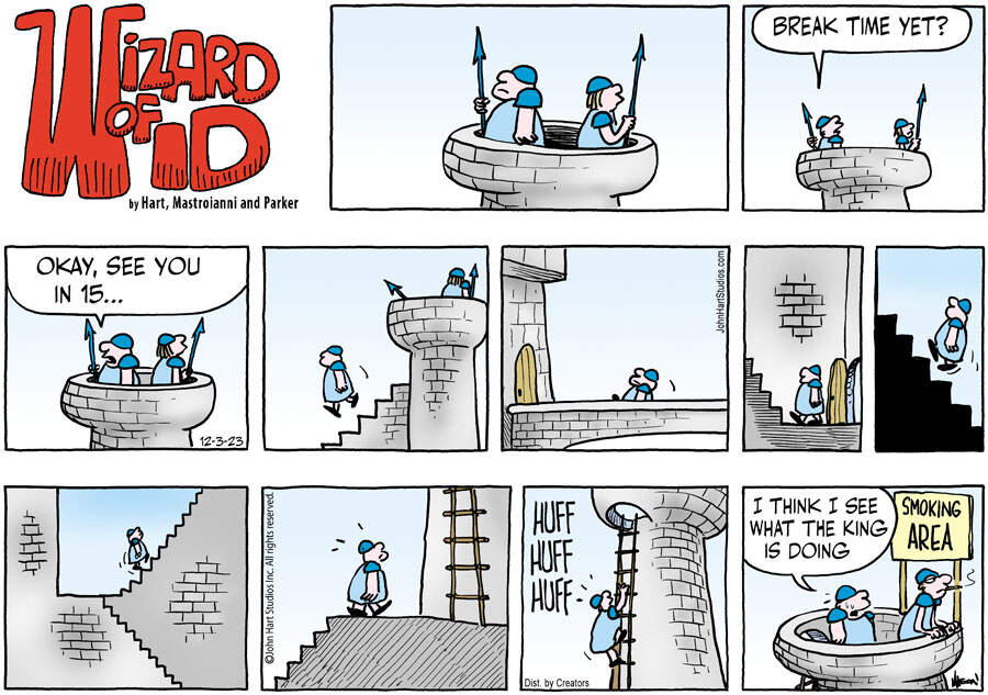 Wizard of Id for Dec 03, 2023