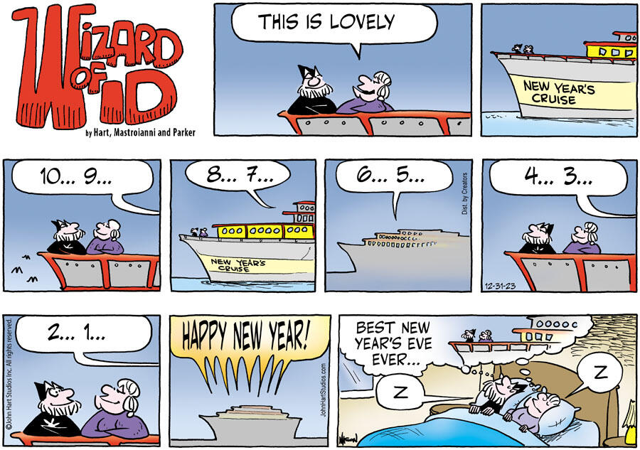 Wizard of Id for Dec 31, 2023