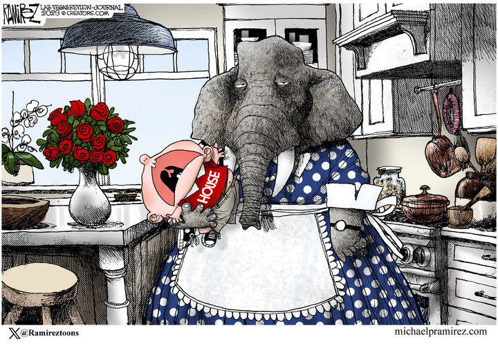 Michael Ramirez for Oct 13, 2023