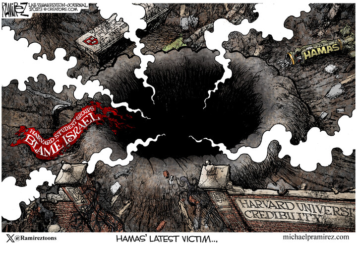 Michael Ramirez for Oct 15, 2023