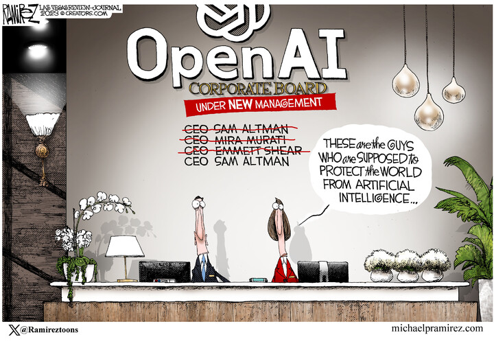 Michael Ramirez for Nov 30, 2023