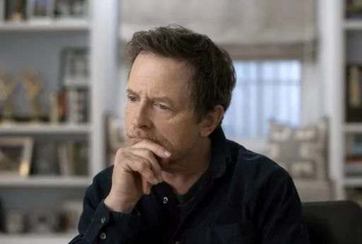 This image released by Apple TV+ shows Michael J. Fox in a scene from the documentary "Still: A Michael J. Fox Movie." (Apple TV+ via AP)