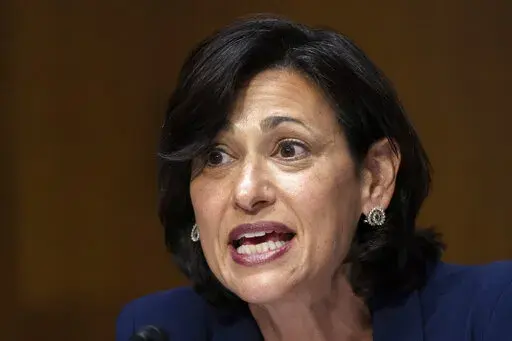 Dr. Rochelle Walensky, Director of the Centers for Disease Control and Prevention, testifies during a Senate Health, Education, Labor, and Pensions Committee hearing to examine an update on the ongoing Federal response to COVID-19, June 16, 2022, on Capitol Hill in Washington. The Biden administration is calling on many Americans to exercise renewed caution about COVID-19, emphasizing the importance of getting booster shots for those who are eligible, and saying they should consider wearing mask