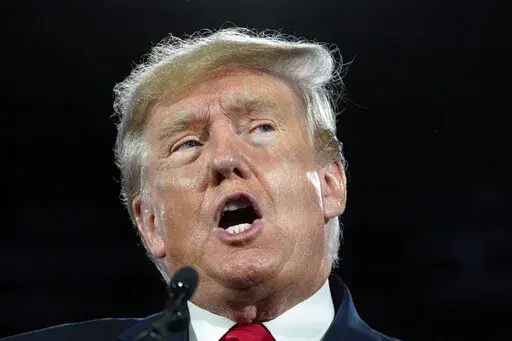 Former President Donald Trump speaks at the Road to Majority conference June 17, 2022, in Nashville, Tenn. A federal appeals court on July 8, 2022, narrowed the range of documents House Democrats are entitled to in their years-long investigation of Trump's finances. (AP Photo/Mark Humphrey, File)