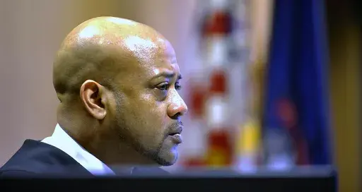 Judge Kenneth King listens during a probable-cause hearing, April 2, 2015, in Detroit. . (Todd McInturf /Detroit News via AP)