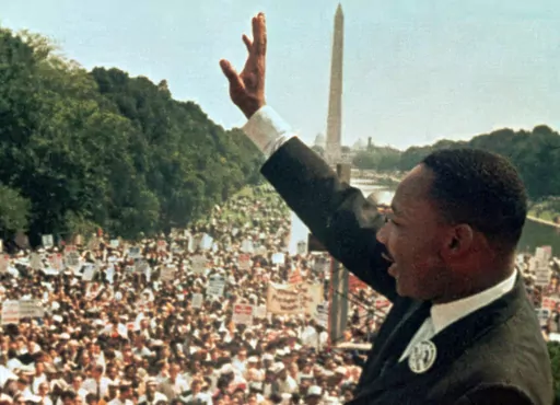 Martin Luther King Jr. acknowledges the crowd at the Lincoln Memorial for his "I Have a Dream" speech during the March on Washington on Aug. 28, 1963. As the country awaits a Supreme Court decision on whether one of those laws, the Voting Rights Act, will be reinforced or further eroded, a small, vanishing group who lived at the epicenter of the struggle for voting rights six decades ago is reflecting on the times and their struggles, and why it was worth it. (AP Photo/File)