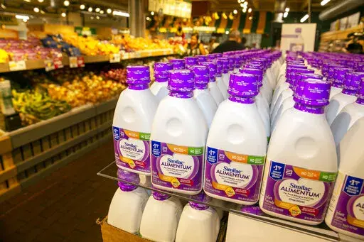 Similac Alimentum Hypoallergenic Infant Formula, imported from Puerto Rico, is for sale at a Stew Leonard's grocery store in Yonkers, New York, June 10, 2022. The Biden administration is looking to help foreign manufacturers of baby formula stay on the U.S. market for the long term, in an effort to diversify the industry after the closure of the largest domestic plant sparked a nationwide shortage.  The Food and Drug Administration on Wednesday was set to announce plans to help overseas producer
