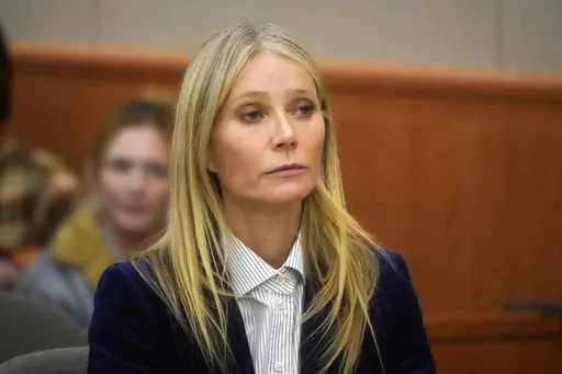 Gwyneth Paltrow reacts to the verdict in her trial on March 30, 2023, in Park City, Utah. In a judgement published on Saturday, April 29, 2023, the court affirmed the jury's verdict finding Paltrow not at fault for a 2016 collision with Terry Sanderson and said Sanderson would not be required to pay Paltrow's attorney fees and had agreed not to appeal the verdict. (AP Photo/Rick Bowmer, Pool, File)