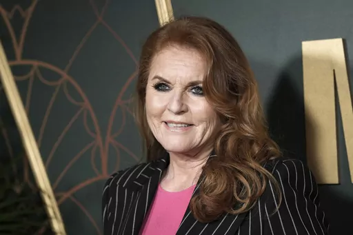 Sarah Ferguson poses for photographers upon arrival at the UK premiere of the film 'Marlowe' in London, March 16, 2023. Sarah, the Duchess of York, has been diagnosed with a malignant skin cancer that was discovered during her treatment for breast cancer, a spokesperson said. (Scott Garfitt/Invision/AP, File)