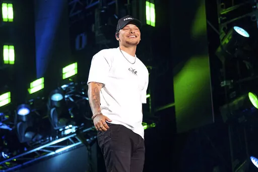 Kane Brown performs during CMA Fest 2022 on Friday, June 10, 2022, at Nissan Stadium in Nashville, Tenn. Brown is among the headliners at this year's New Orleans Jazz & Heritage Festival, which takes place over two weekends beginning April 28. (Photo by Amy Harris/Invision/AP, File)