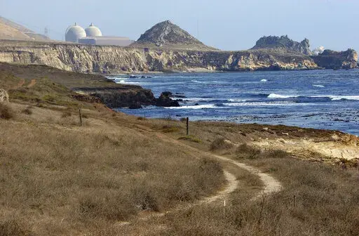 The Diablo Canyon Nuclear Power Plant, south of Los Osos, Calif., is viewed Sept. 20, 2005. The California Energy Commission is holding a three-hour workshop focused on the state's power needs in the climate change era and what role the power plant might have in maintaining reliable electricity. (AP Photo/Michael A. Mariant, File)