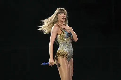 Taylor Swift performs during the opening show of the Toronto dates of The Eras Tour on Nov. 14, 2024. (Chris Young/The Canadian Press via AP, file)