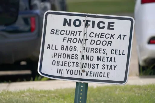 A visitor information sign dots the entrance to the Hinds County Detention Facility in Raymond, Miss., on Aug. 1, 2022. On Monday, Oct. 31, 2022, U.S. District Judge Carlton Reeves selected Wendell M. France Sr., a public safety consultant, former correctional administrator and 27-year member of the Baltimore Police Department, to serve as the receiver to temporarily manage the jail and improve conditions. (AP Photo/Rogelio V. Solis, File)