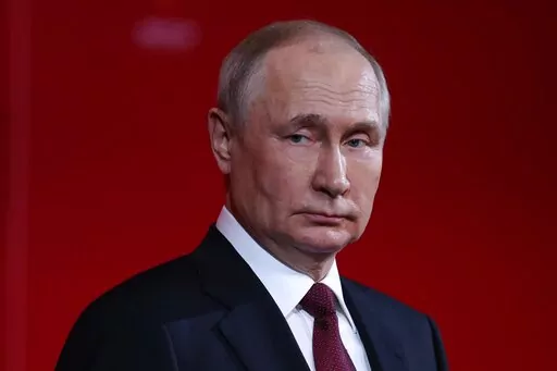 Russian President Vladimir Putin delivers his speech at a ceremony to mark the 75th anniversary of Russian Federal Medical-Biological Agency in Moscow, Russia on Nov. 9, 2022. Putin will not attend the Group of 20 summit in Indonesia next week, avoiding a possible confrontation with the United States and its allies over his war in the Ukraine, an Indonesian government official said on Thursday, NOv. 10, 2022. (Sergei Bobylev, Sputnik, Kremlin Pool Photo via AP, File)