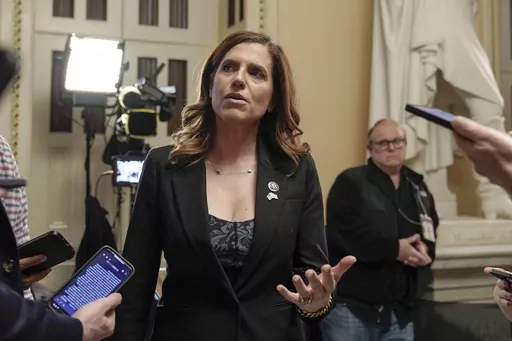 Rep. Nancy Mace, R-S.C., speaks following a closed-door meeting of House Republicans on Capitol Hill, Oct. 11, 2023, in Washington. Democrats and reproductive rights groups are seizing on a recent ruling by the Alabama Supreme Court that plunges the future of access to in vitro fertilization, or IVF, into uncertainty, hoping the controversial move will help motivate voters this year. Mace, who has said she opposes abortion but believes her party has been out of step with most Americans in its pu