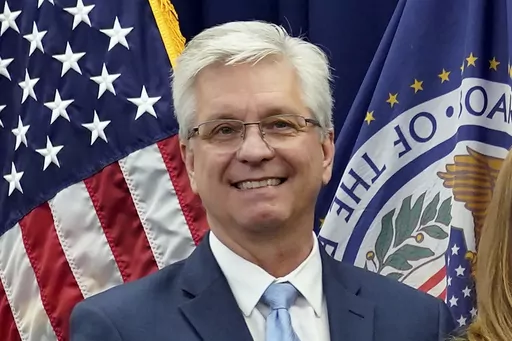 Federal Reserve Board of Governors member Christopher Waller poses for a photo on May 23, 2022, in Washington. Waller said Friday, April 14, 2023, that there has been little progress on inflation for more than a year and that more interest rate hikes are needed to get prices under control. (AP Photo/Patrick Semansky, File)