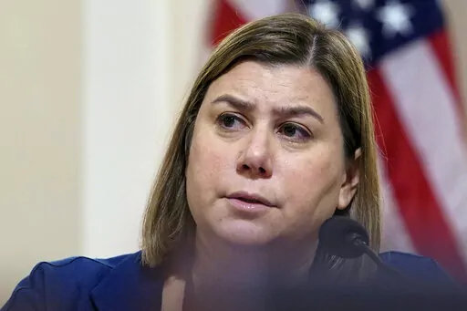 House Homeland Security Committee member Rep. Elissa Slotkin, D-Mich., asks a question during a House Homeland Security Committee hearing on "Worldwide Threats to the Homeland", at the Capitol in Washington, Nov. 15, 2022. Slotkin will seek an open U.S. Senate seat being vacated by Democrat Debbie Stabenow in 2024, becoming the first high-profile candidate to jump into the battleground state race. (AP Photo/Mariam Zuhaib, File)