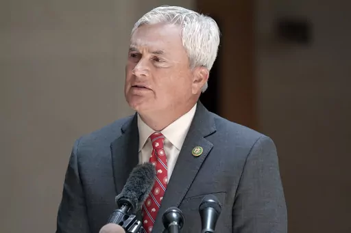House Oversight and Accountability Committee Chair James Comer, R-Ky., speaks to reporters after he and Rep. Jamie Raskin, D-Md., the ranking member of the House Oversight and Accountability Committee, met with FBI officials to view confidential documents Comer demanded in his investigation of President Joe Biden's family, Monday, June 5, 2023, on Capitol Hill in Washington. (AP Photo/Mariam Zuhaib)