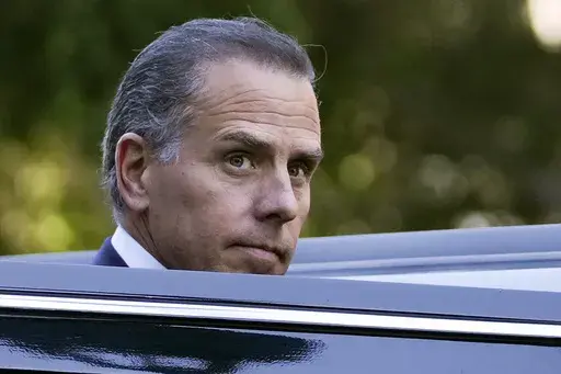 Hunter Biden steps into a vehicle as he leaves federal court, Sept. 5, 2024, in Los Angeles, after pleading guilty to federal tax charges. (AP Photo/Eric Thayer, File)