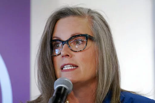 Democratic Arizona Gov.-elect Katie Hobbs speaks at a victory rally, Tuesday, Nov. 15, 2022, in Phoenix. An Arizona judge on Thursday, Dec. 1, ordered Cochise County officials to certify the midterm election results by the end of the day. Hobbs filed suit Monday, as did a local voter and a group of retirees, arguing the supervisors are required by law certify the election, a process formally known as a canvass. Hobbs says she is required to hold the statewide certification on Dec. 5 and by law c