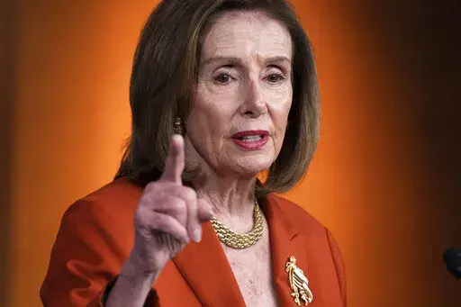 Speaker of the House Nancy Pelosi of Calif., speaks during a news conference, Thursday, June 9, 2022, on Capitol Hill in Washington. (AP Photo/Jacquelyn Martin)