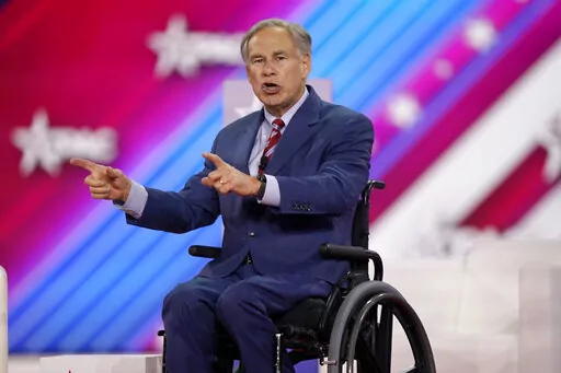 Texas Gov. Greg Abbott speaks at the Conservative Political Action Conference (CPAC) in Dallas, Aug. 4, 2022. Abbott often knocks President Joe Biden for high inflation and a looming recession — a standard GOP argument going into the November elections. But inflation is even worse in major Texas cities than the nation as a whole. Government figures show inflation is 10.2% in the Houston area and 9.4% around Dallas, higher than the latest national average of 8.5%. (AP Photo/LM Otero, File)
