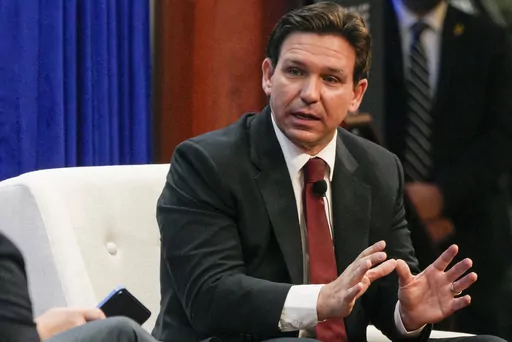 Republican presidential candidate Florida Gov. Ron DeSantis speaks at the Heritage Foundation, Friday, Oct. 27, 2023, as part of the Mandate for Leadership Series in Washington. The Florida Legislature will return to the Capitol for a special session Monday, Nov. 6, that will allow lawmakers to express their support for Israel, while giving DeSantis some talking points as he campaigns for president. (AP Photo/Jess Rapfogel, File)