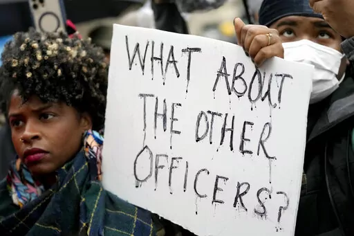 Protesters march Saturday, Jan. 28, 2023, in Memphis, Tenn., over the death of Tyre Nichols, who died after being beaten by Memphis police during a traffic stop. As Memphis police officers attacked Nichols, others held him down or milled about, even as he cried out in pain before his body went limp. Just like the attack on George Floyd in Minneapolis nearly three years ago, a simple intervention could have saved a life. Memphis and Minneapolis police departments are among many with “duty to in