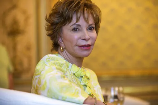  Chilean author Isabel Allende poses for a photograph in Madrid on June 5, 2017. Allende's latest book "Violeta" releases on Tuesday. (AP Photo/Francisco Seco, File)