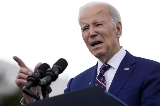 President Joe Biden speaks about jobs during a visit to semiconductor manufacturer Wolfspeed Inc., in Durham, N.C., Tuesday, March 28, 2023. Biden keeps seeing good economic news and bad public approval ratings. The unemployment rate fell to 3.5% in March. More than 236,000 jobs were added. But there has been no political payoff for the president. (AP Photo/Carolyn Kaster, File)