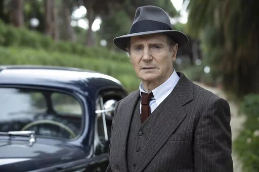 This image released by Open Road Films shows Liam Neeson in a scene from "Marlowe." (Open Road Films via AP)