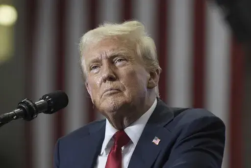 Republican presidential candidate former President Donald Trump speaks at a campaign rally, Saturday, July 27, 2024, in St. Cloud, Minn. (AP Photo/Alex Brandon)
