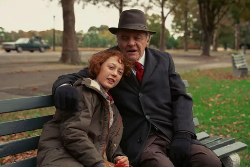This image released by Focus Features shows Banks Repeta, left, and Anthony Hopkins in a scene from "Armageddon Time." The New York Film Festival will celebrate its 60th anniversary with a robust 32-film main slate and a number of hometown tales, including James Gray’s Queens coming-of-age drama “Armageddon Time." (Anne Joyce/Focus Features via AP)