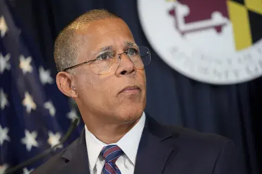 Maryland Attorney General Anthony Brown speaks during a press conference on Sept. 24, 2024, in Baltimore. (AP Photo/Stephanie Scarbrough, File)