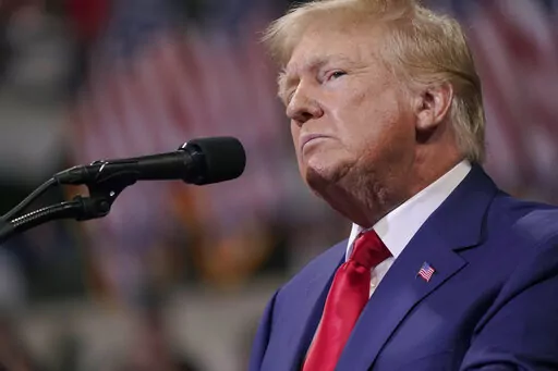 Former President Donald Trump speaks at a rally in Wilkes-Barre, Pa., Saturday, Sept. 3, 2022. The discovery of hundreds of classified records at Donald Trump's home has thrust U.S. intelligence agencies into a familiar and uncomfortable role as the foil of a former president who demanded they support his agenda and at times accused officers of treason. (AP Photo/Mary Altaffer, File)