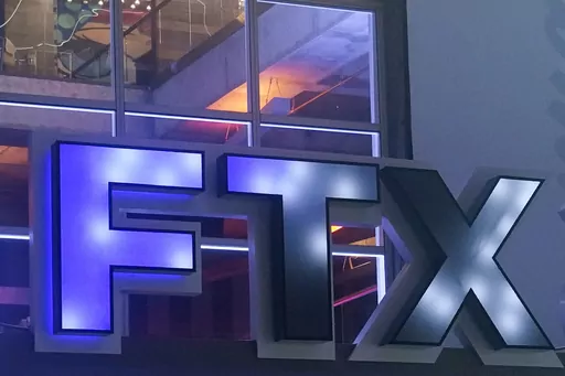 The FTX Arena logo is seen where the Miami Heat basketball team plays, Nov. 12, 2022, in Miami. A Delaware bankruptcy judge ruled Friday, June 9, 2023, that the names of individual customers of disgraced cryptocurrency exchange FTX Trading can be permanently shielded from public disclosure. (AP Photo/Marta Lavandier, File)