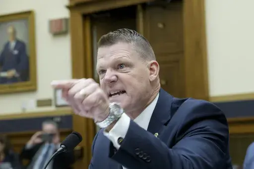 Secret Service Acting Director Ronald L. Rowe Jr. responds to questions from Rep. Pat Fallon, R-Texas, during a hearing by the House Task Force on the Attempted Assassination of Donald J. Trump on the Secret Service's security failures regarding the assassination attempts on President-elect Trump, in Butler, Pa. on July 13, 2024, and West Palm Beach, Fla. on Sept. 15, 2024, on Capitol Hill, Thursday, Dec. 5, 2024, in Washington. (AP Photo/Rod Lamkey, Jr.)