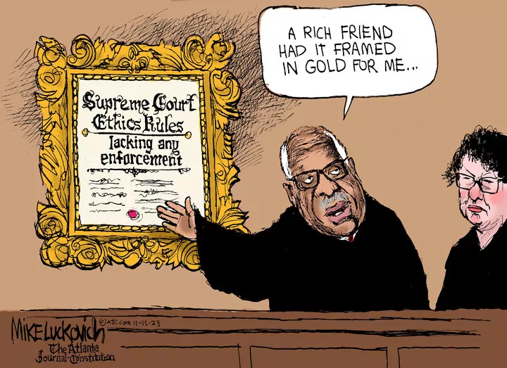 Mike Luckovich for Nov 15, 2023