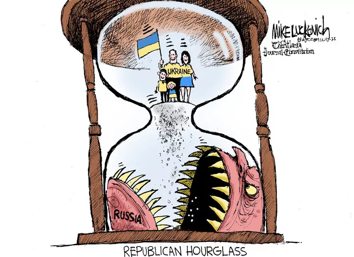 Mike Luckovich for Dec 17, 2023