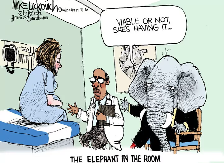Mike Luckovich for Dec 31, 2023