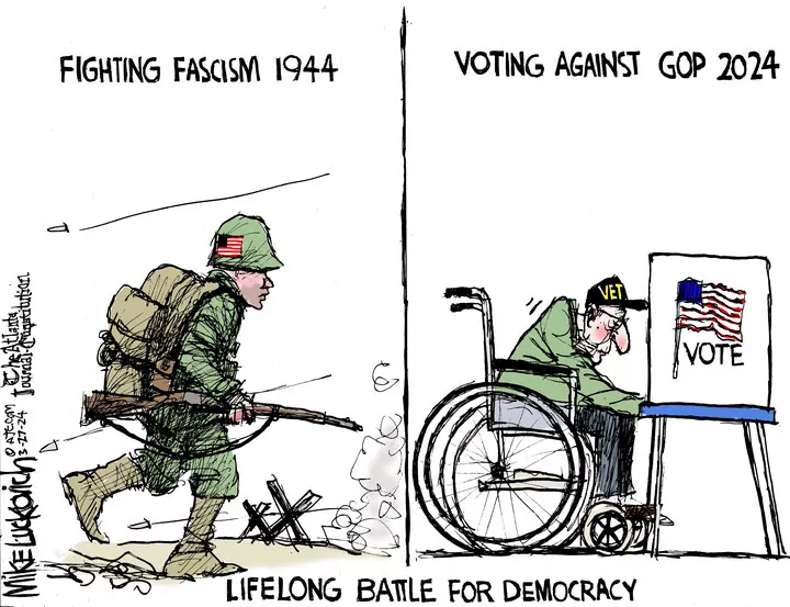 Mike Luckovich for Mar 27, 2024