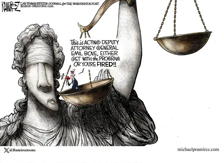 Michael Ramirez for Feb 21, 2025